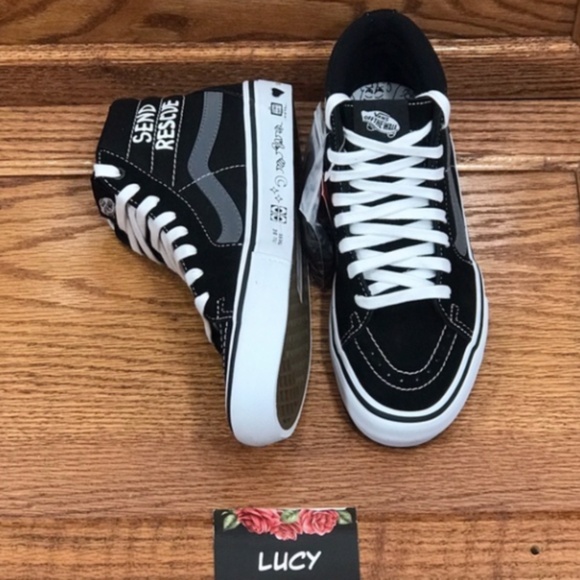 Vans Sk8-Hi Pro Cult Black‎ White Shoes - Picture 4 of 7